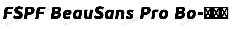 FSPF BeauSans Pro Bo字体转换